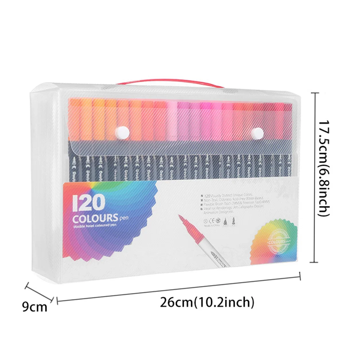 12-120 Colors Markers Set Dual - Correction Pen Fine review and price