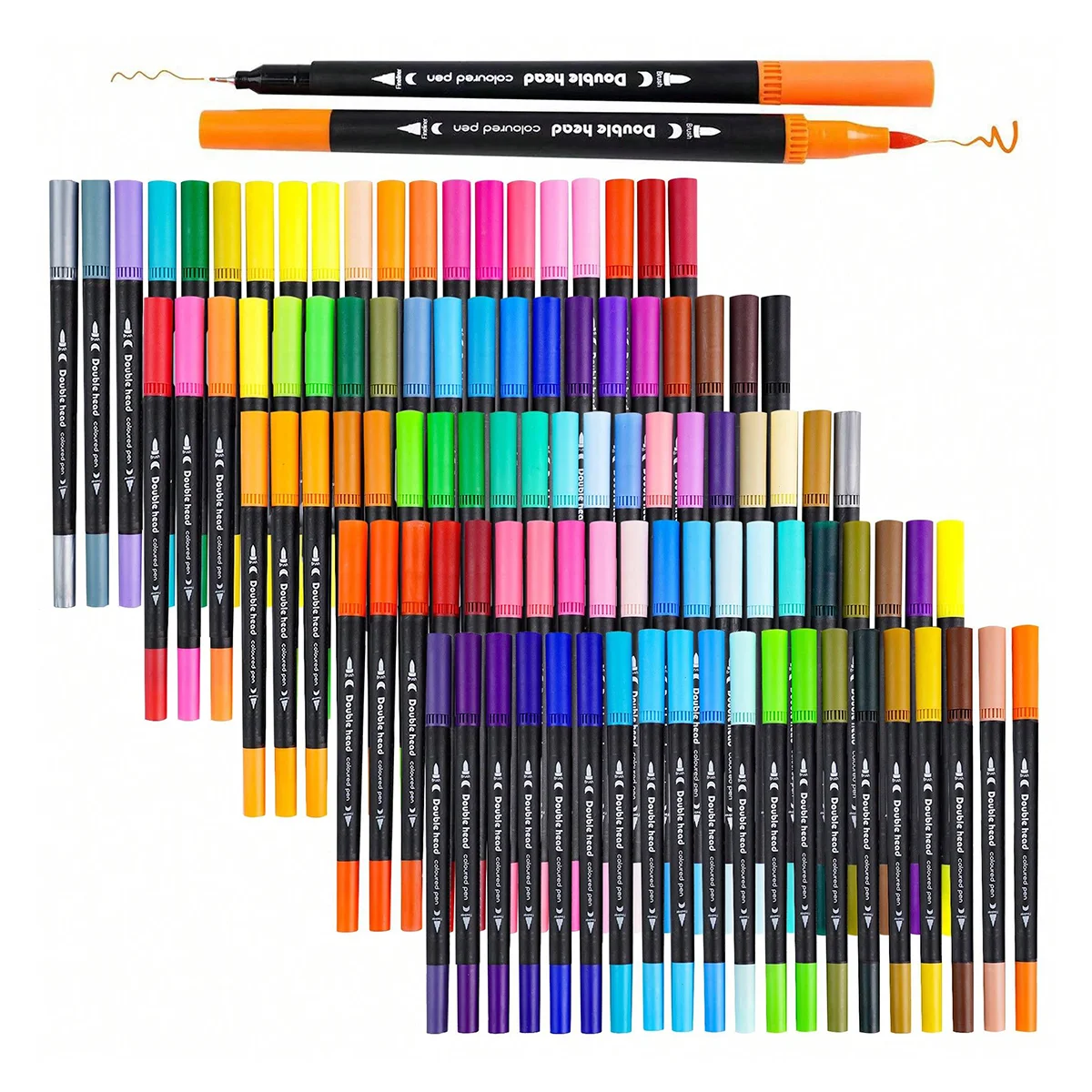 12-120 Colors Markers Set Dual - Correction Pen Fine review and price