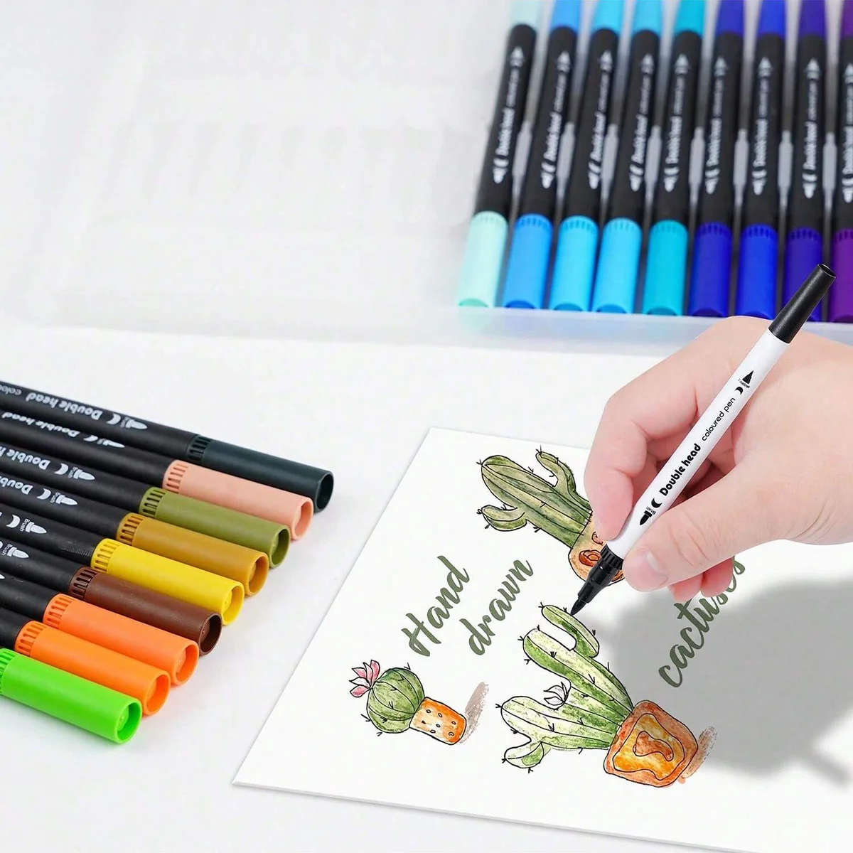 12-120 Colors Markers Set Dual - Correction Pen Fine review and price