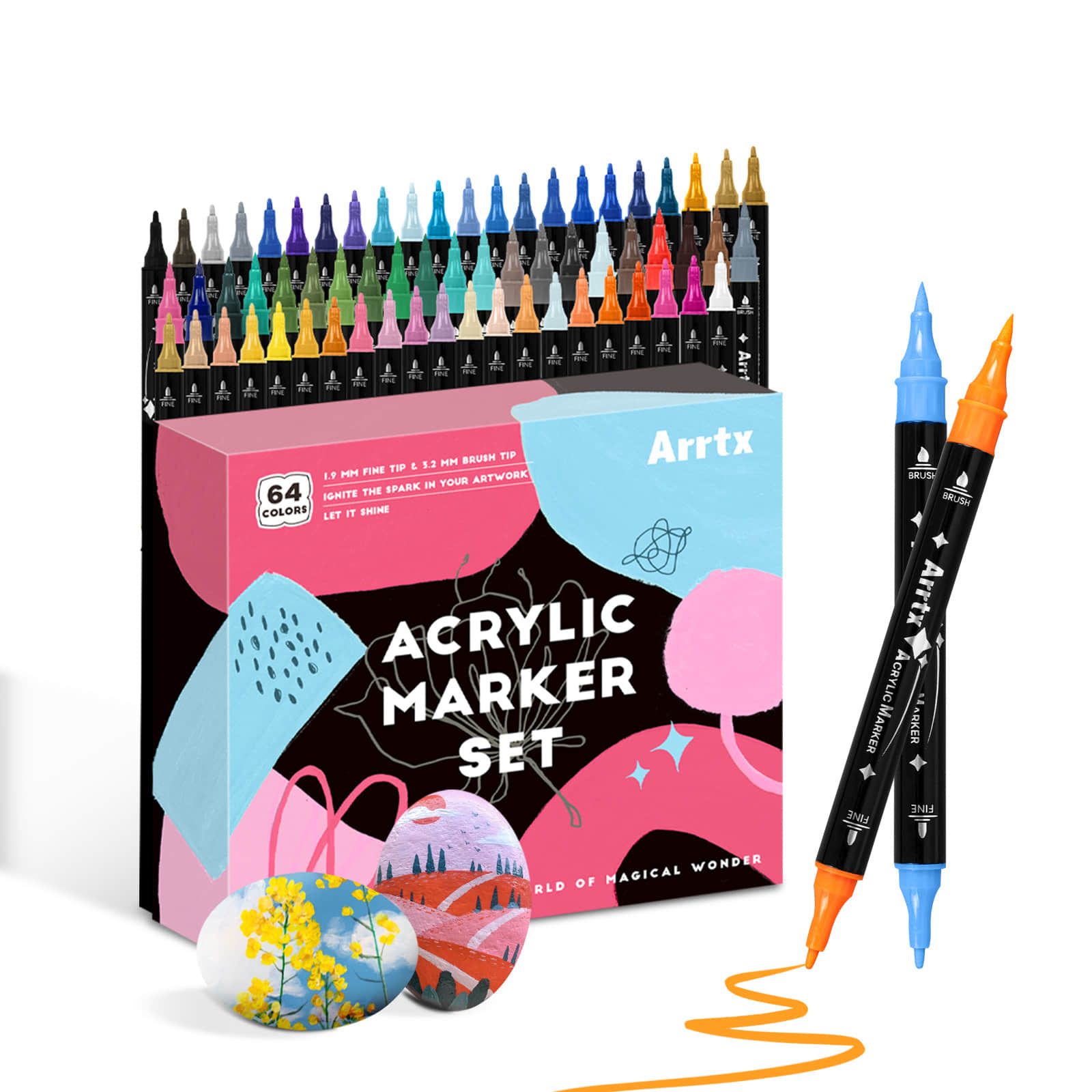 Arrtx 64 Colors Acrylic Paint  - Copic Marker Classic review and price