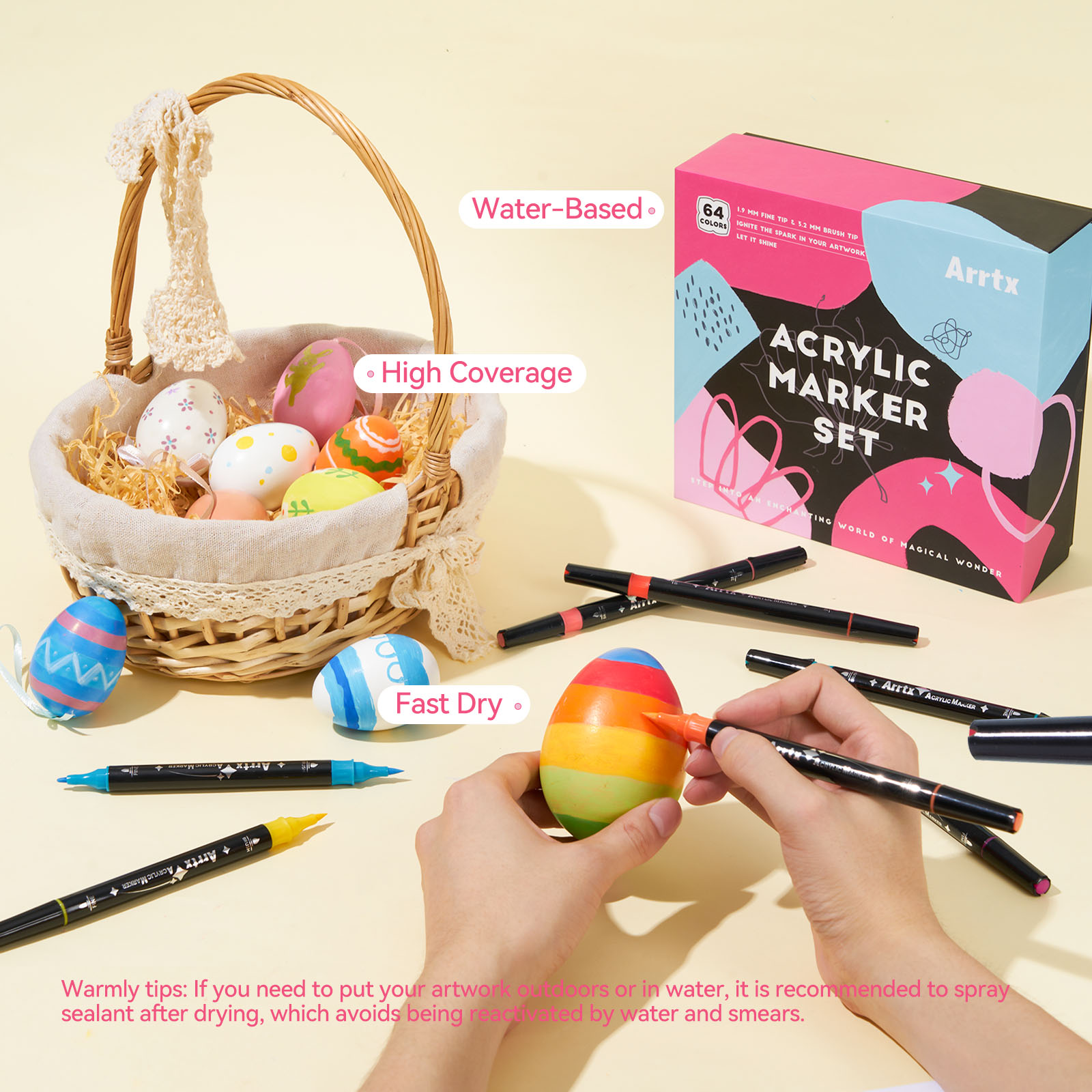 Arrtx 64 Colors Acrylic Paint  - Copic Marker Classic review and price