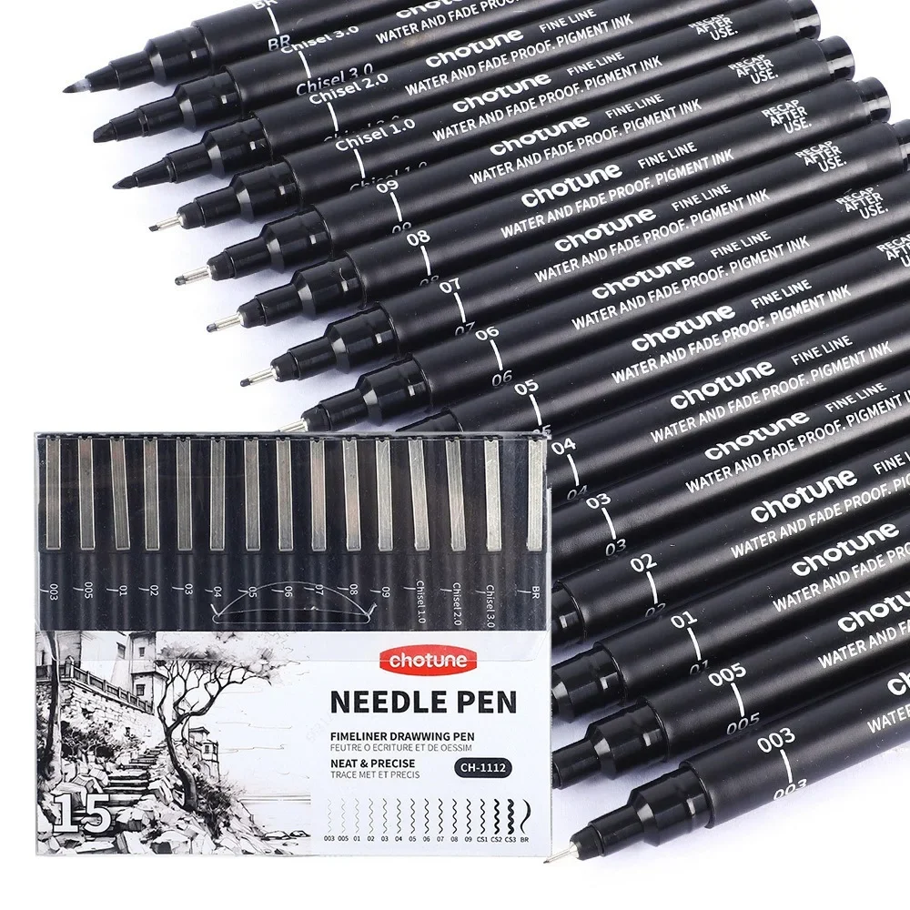Black Micro Pens,15 Sizes,Wate - Correction Pen Fine review and price