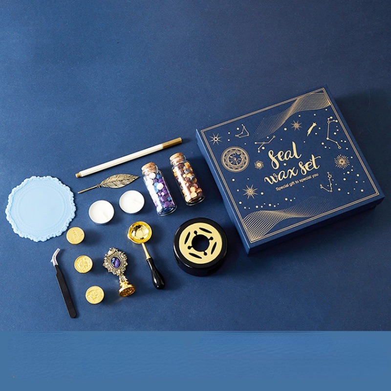 Starry Fire Lacquer Stamp Set  - Wax Seal Stamp Set review and price